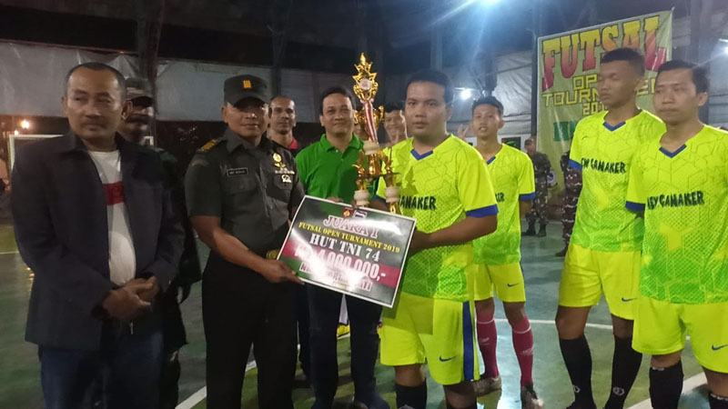 New Ganaker FC Juarai Turnamen Futsal HUT TNI