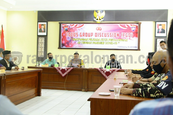 Polres Gelar FGD Tantangan Pilkada di Tengah Pandemi Covid-19