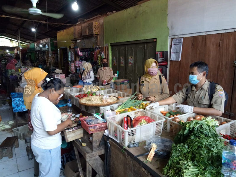 New Normal, Pedagang Pasar Diajak Disiplin Pakai Masker