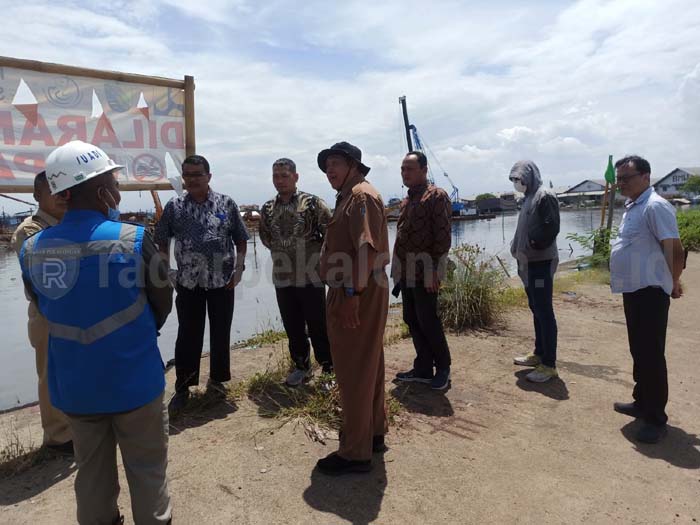 Sidak Pembangunan Bendung Gerak, Komisi B Berharap Kerja Sama Pemilik Kapal