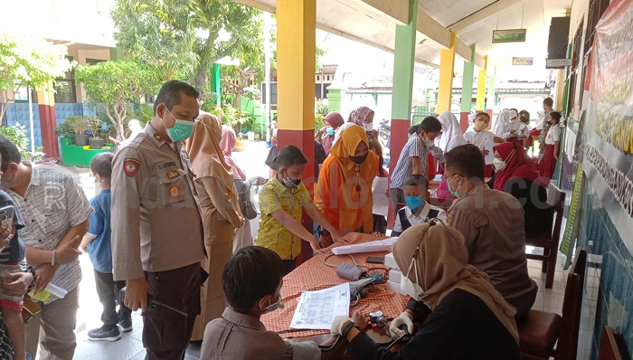 Manfaatkan Libur Sekolah, Polres Lakukan Vaksinasi Anak