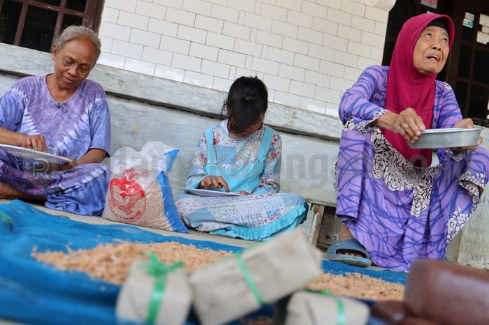 Nelayan Kota Pekalongan Panen Rebon