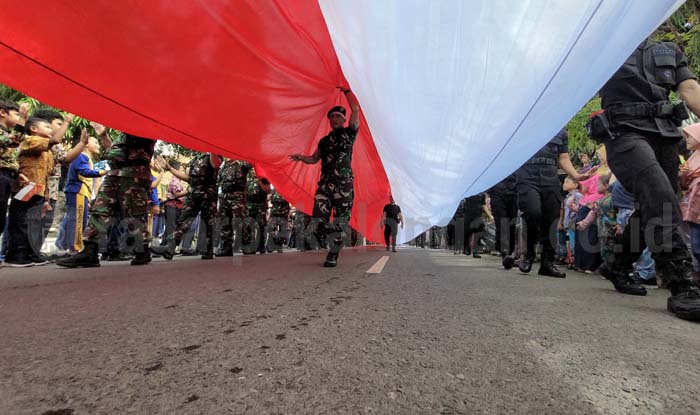 Apel Kebangsaan dan Kirab Merah Putih Disambut Antusias Masyarakat