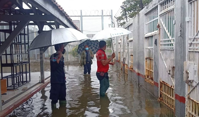 Meski Banjir, Pembinaan Napi di Lapas Pekalongan Tetap Berjalan