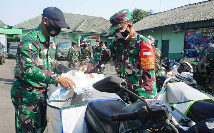 Kodim Pekalongan Salurkan Ribuan Paket Bantuan