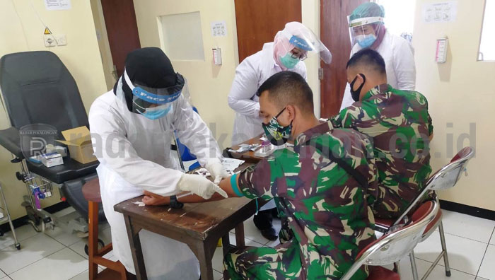 Tim Satgas TMMD Ke 109 Melaksanakan Rapid Test