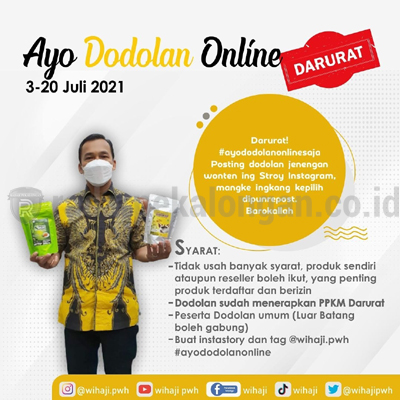 Masa Darurat, Wihaji Gaspol Promosikan Produk UMKM