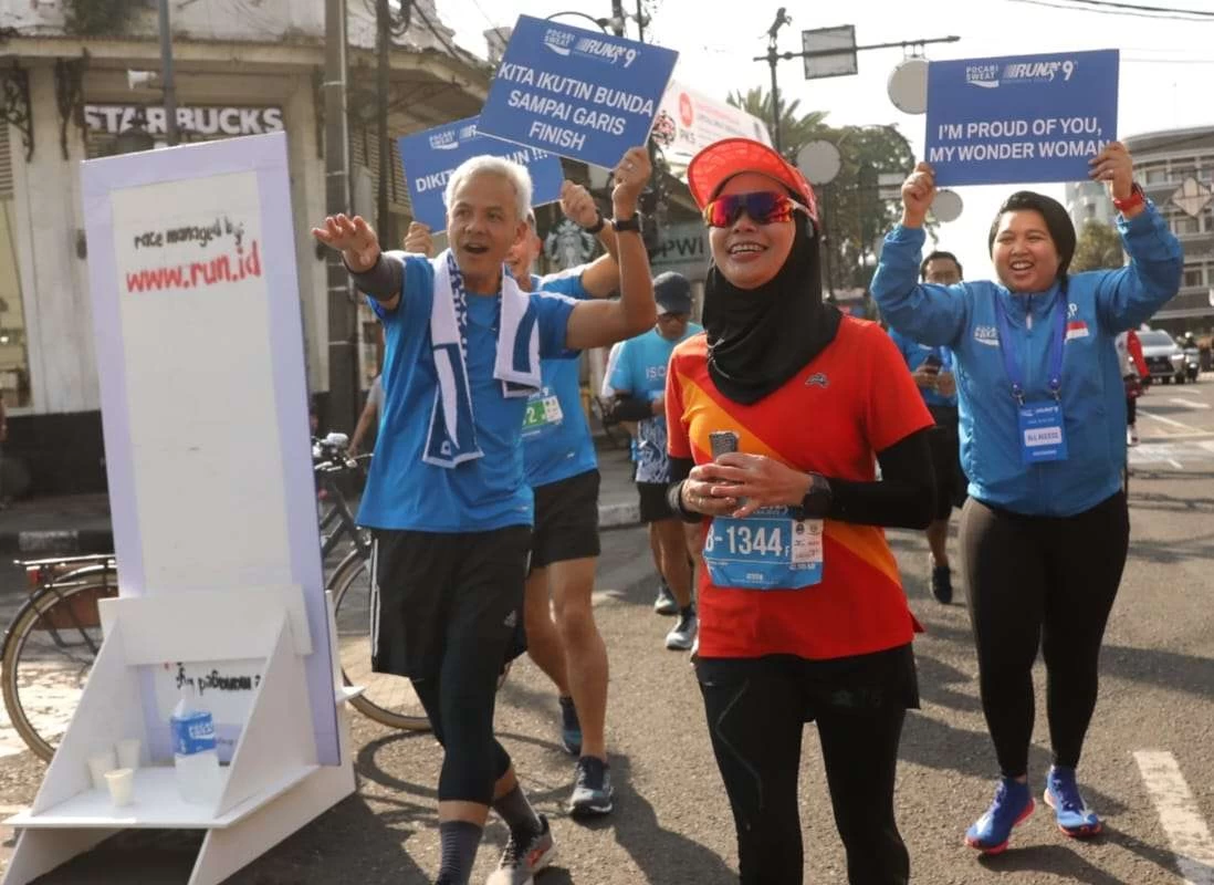 Tuntaskan Berlari 10 KM di Pocari Sweat Run Indonesia di Bandung, Ini Kesan Ganjar